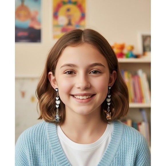 Bluey Cartoon Halloween Earrings Kids Dog Bingo Witch Jewelry Handmade - Picture 4 of 5